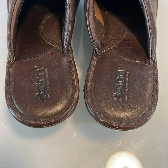 Born Mules Brown Leather women size 9 or 40.5 - Picture 6 of 12